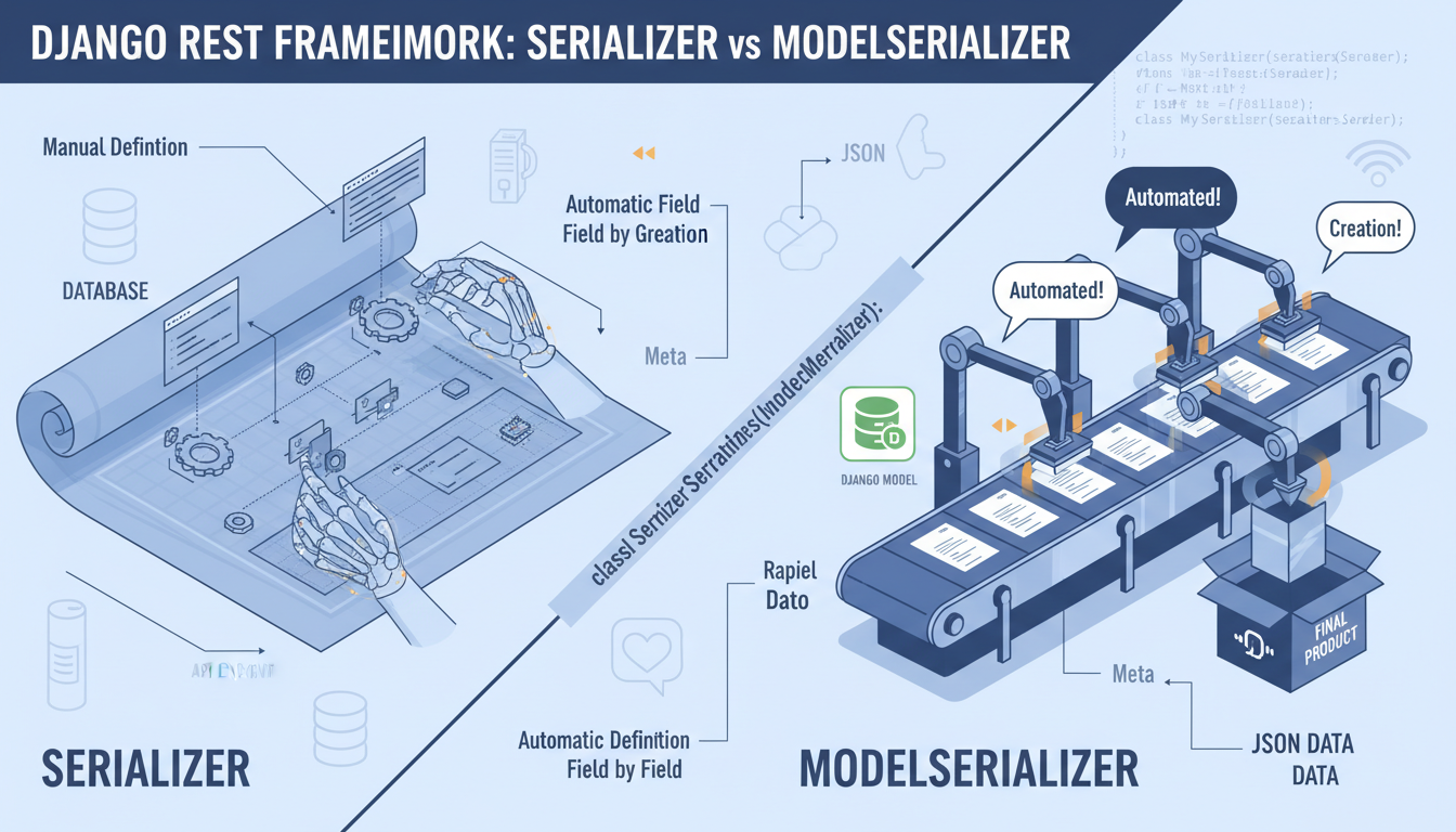 Understanding Serializer vs ModelSerializer in Django REST Framework (DRF)
